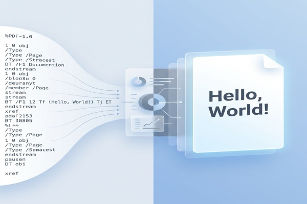 Helloworld Image Pdf 제로에서 PDF 손으로 작성하기 (01): Hello, World——최소한의 사용 가능한 PDF 구축하기 | Doclingo